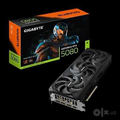 Видеокарта Gigabyte GeForce RTX 5080 16GB WINDFORCE OC