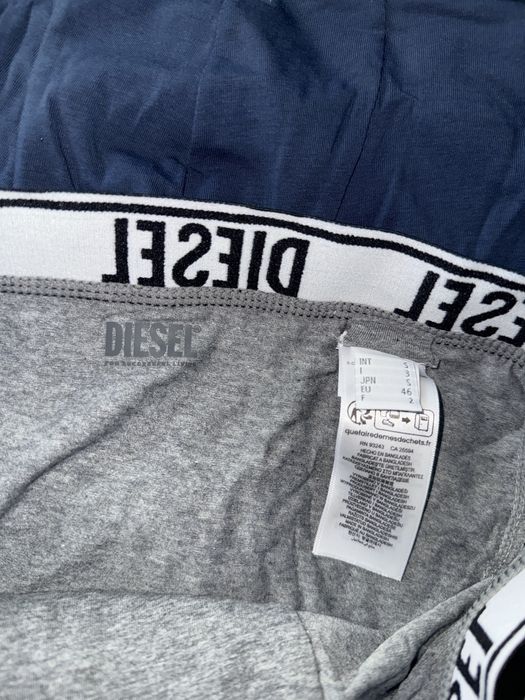 Diesel set 3 boxeri lungi negru-bleumarin-gri marimea S noi originali