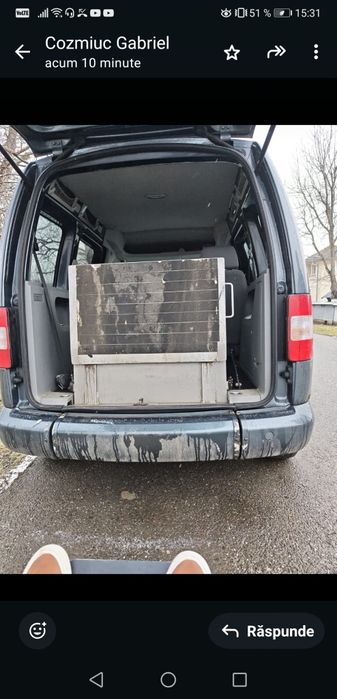 Vw caddy 1.9 Tdi,2009 cu rampa persoane handicap