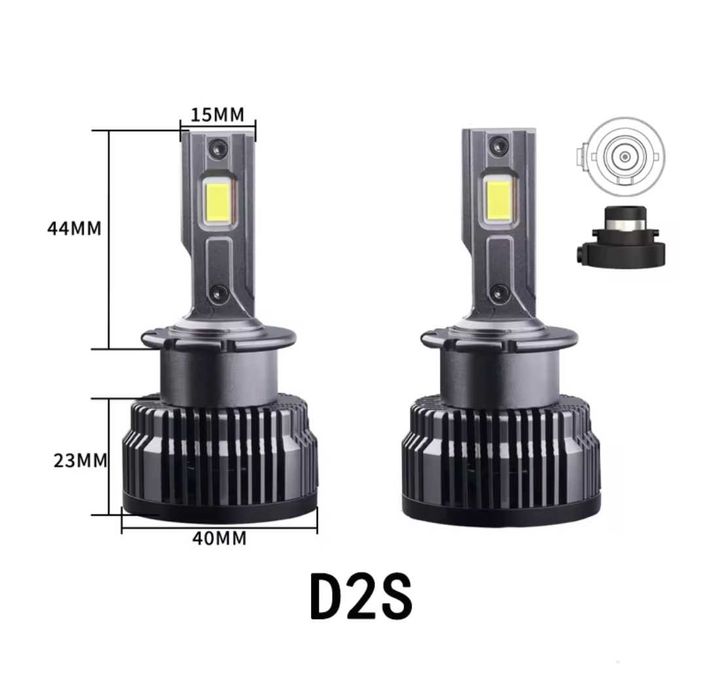 Set 2 Becuri D2S LED CANBUS 70W 24000LM 6000K Auto 12V