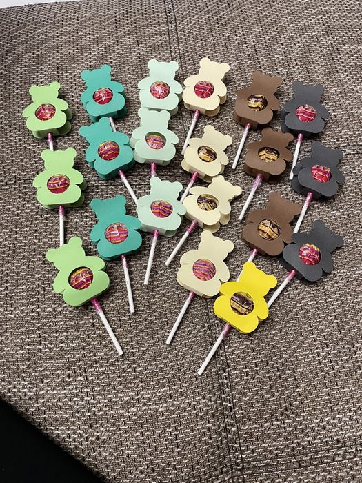 Надписи за рожден ден, Lollipop мечета/еленчета, картонена торта