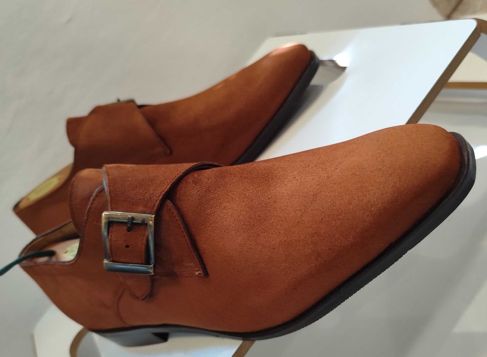 Pantofi monk 45 de lux Daniel Kenneth NOI lucrati manual piele natural