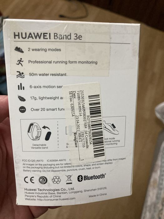 Brățară ceas smart smartwatch fitness Huawei Band 3e noua nefolosita