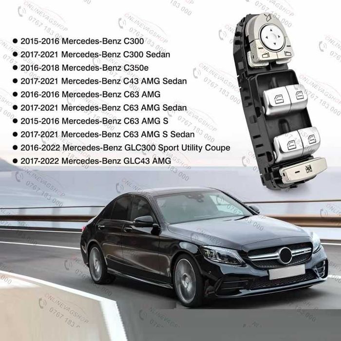 Butoane geamuri electrice Mercedes Benz C,E,S Class GLC  W205 W213 W222 W253