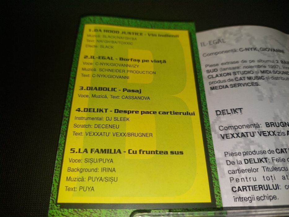 Pace cartierului! 1997 compilație Hip Hop românesc  (casetă audio)
