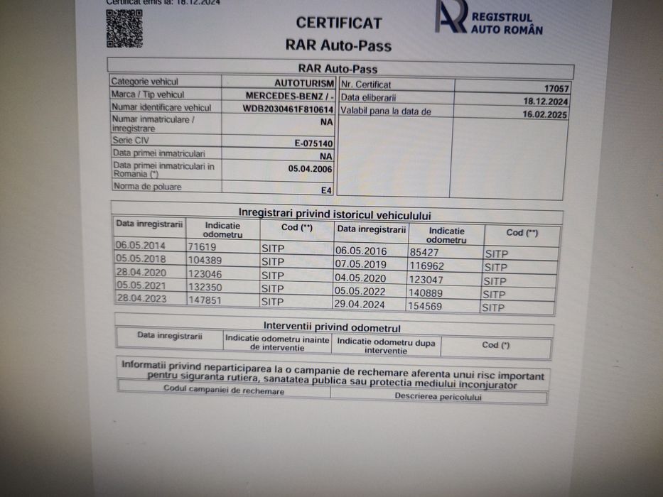 Vand mercedes c180 kompressor 167000KM