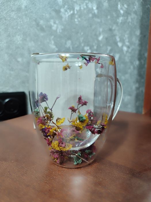 Новая кружка с цветами