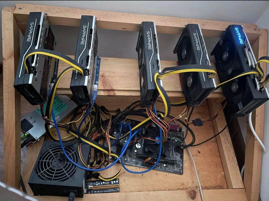 Saphire rx580 mining риг копачка
