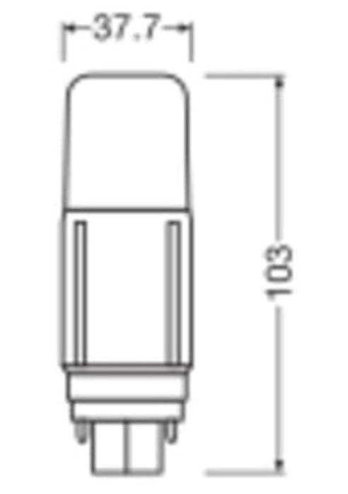 Osram Dulux Bec LED D13 VT EM, G24D, 5,5 W