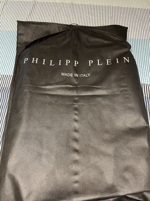 Geacă piele naturala!Philipp Plein!nou!original!!!