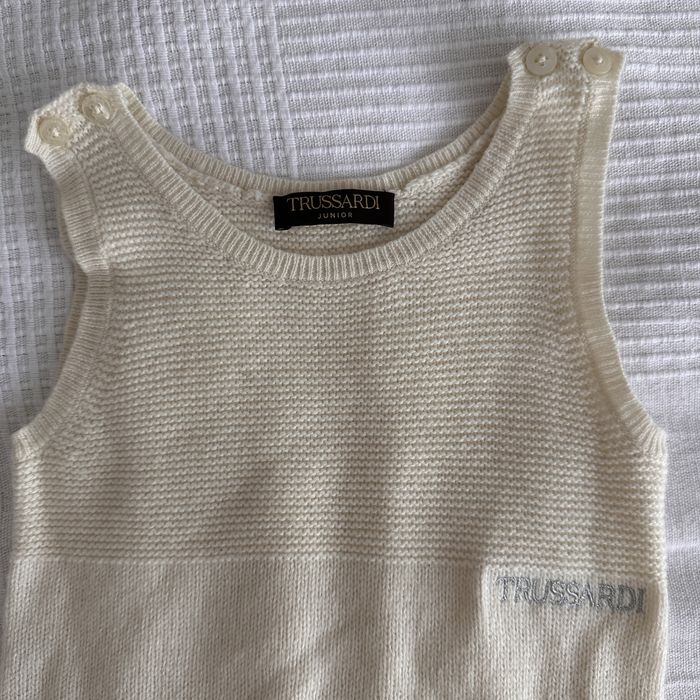 Salopeta tricot Trussardi 18 luni, mix lana casmir