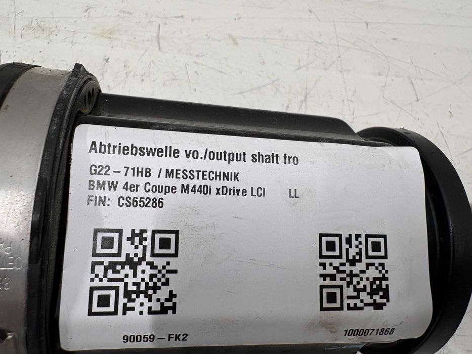 Оригинална Предна Лява Полуоска За БМВ Г20 Г21 Г22 8682367 8485717