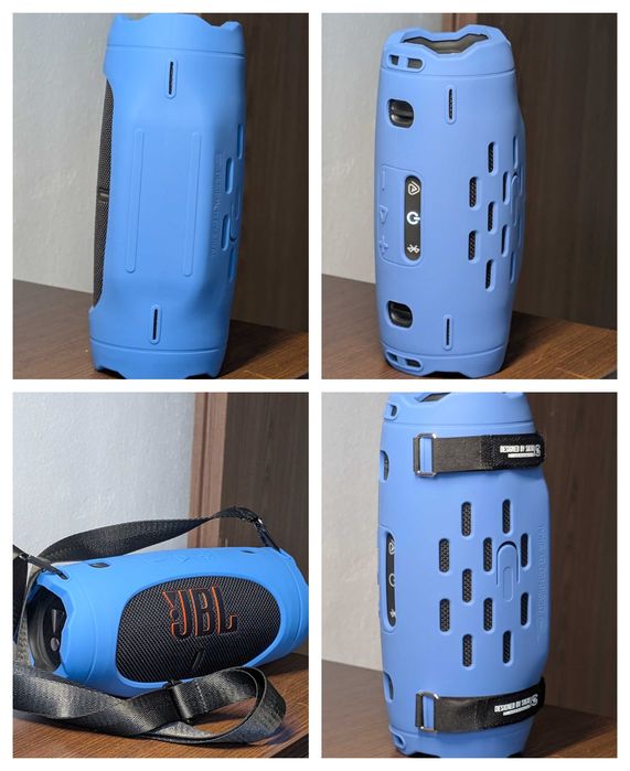 Husa silicon pentru JBL Charge 6 + curea umar + prindere bicicleta