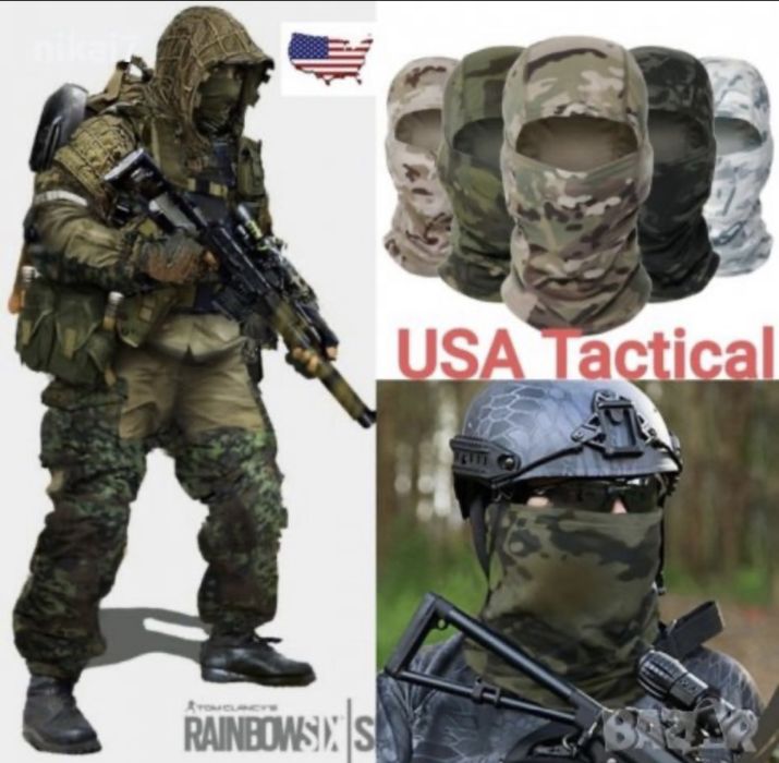 зимна топла термо поларена маска за лице тактическа туризъм лов ски