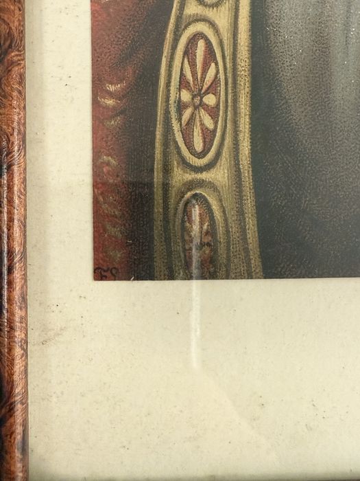 Icoana religioasa veche litografie