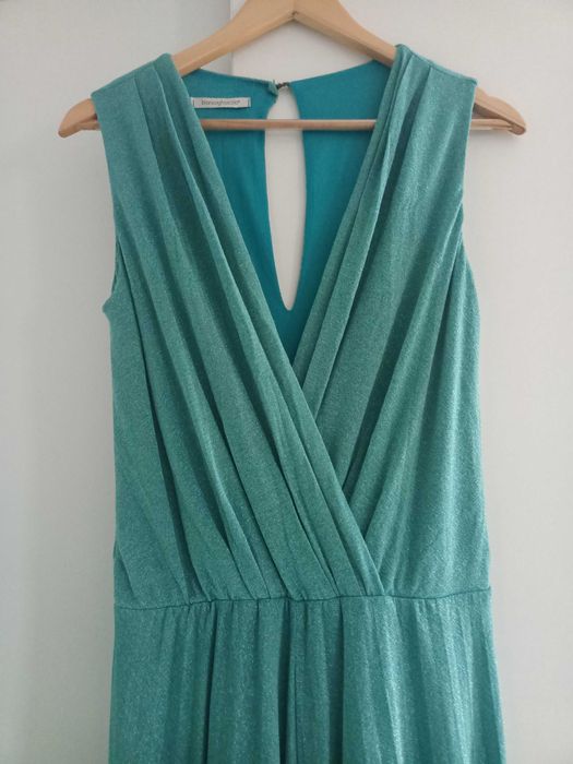 Salopetă stil rochie turcoaz M o piesă rară