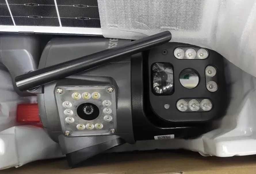 Тройна 4G Соларна Камера, 12 MP, Детекция и Проследяване, IP65, Аларма