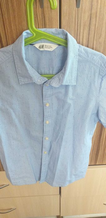 Детски ризи чист памук за момче от размер 128 до 165-0т 25 до 40лв.