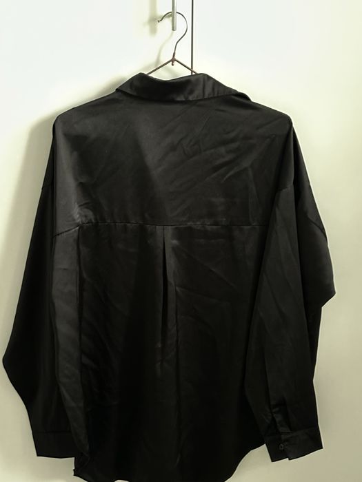 Рубашка оверсайз атласная