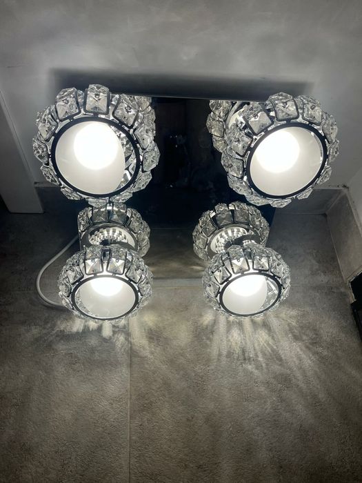 Lustra 4 leduri- cristal