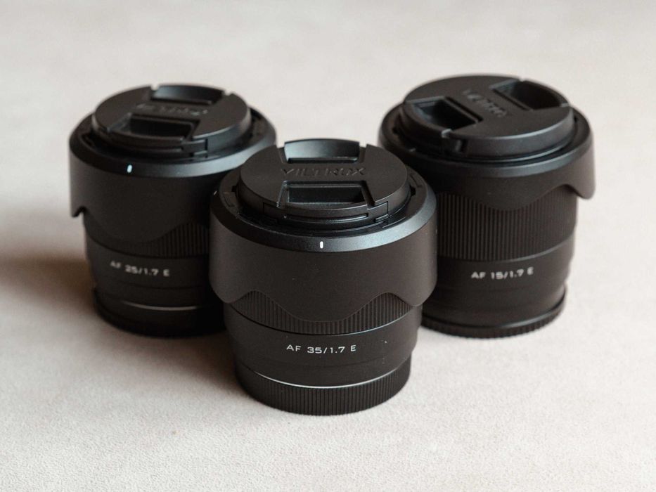 Обективи Viltrox 15mm, 25mm и 35mm f/1.7 за Sony E