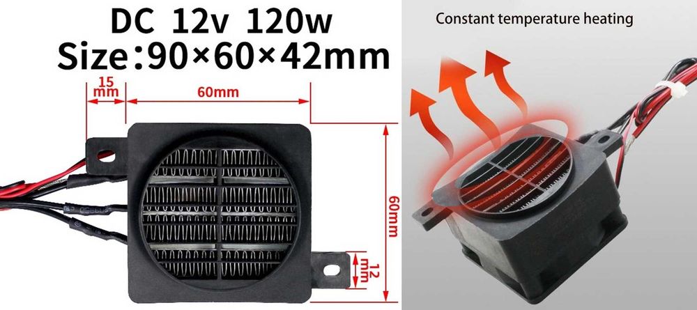 Ventilator + termosat pentru masina, alte aplicatii 100W 12V Nou!