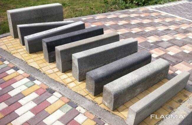 Дорожный бетонный бордюр длина 1м; 3м