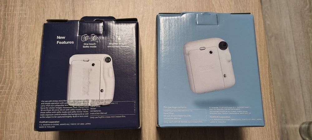 Фотоапарат за моментни снимки Fujifilm Instax Mini 11  и Mini 12