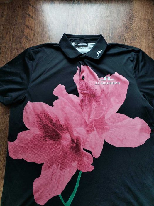 j.lindeberg tour tech golf polo - мъжка дизайнерска тениска КАТО НОВА L