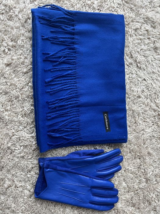 Шал кашмир и ръкавици