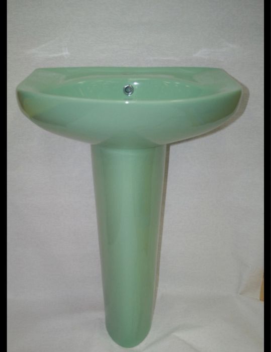 Раковина, керамика, зеленый