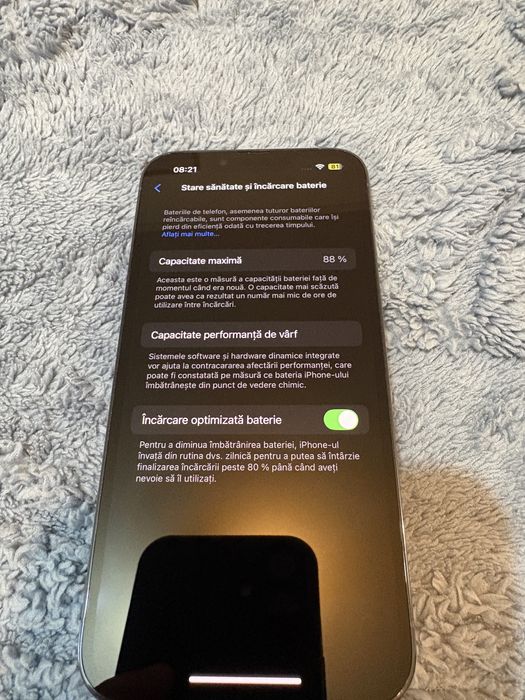 iPohone 13Pro  Sierra  blue cu 88 sanatate baterie si de 128GB