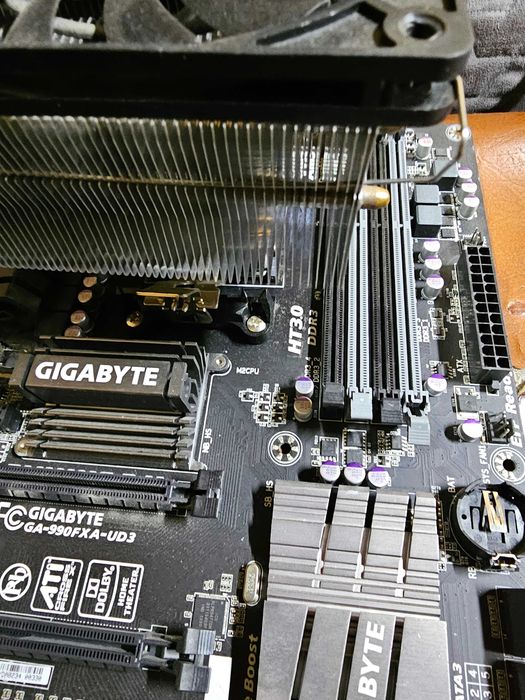 Kit AMD FX 8350X, placa de baza , cooler si shield , defect !