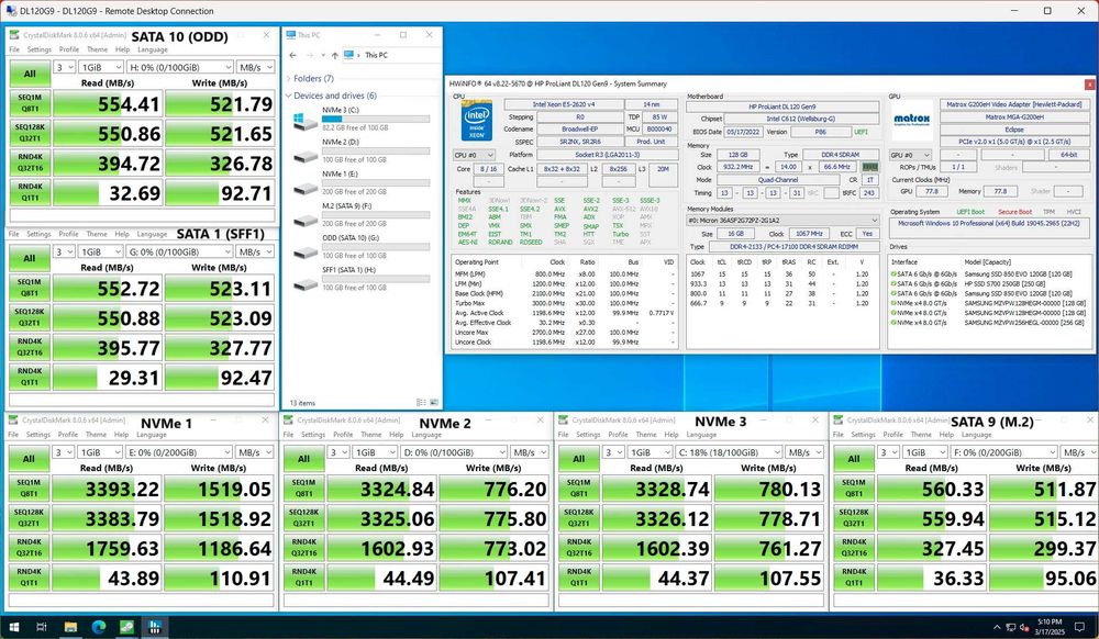 Server Xeon 8 Cores, 10x SATA, 3x NVMe, 2x GigabitLAN, iKVM