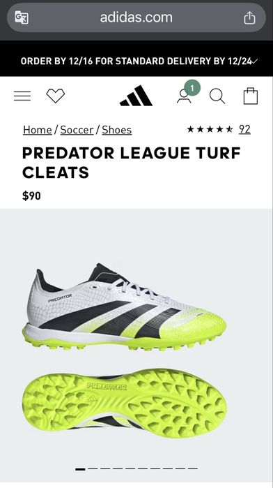 ORIGINAL Adidas Predator сороконожки