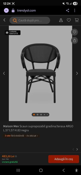 Scaun si Masă de terasă HoReCa Mobexpert