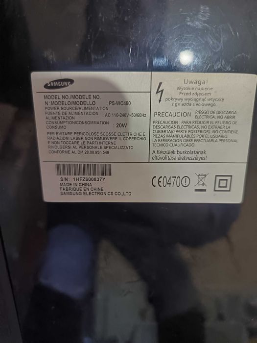 Vand placa cu statie wireless sub samsung ps-wc450