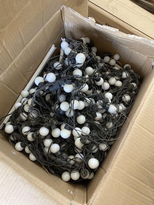 Гирлянды белый теплый цвет