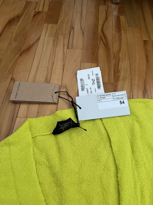 Мъжка жилетка блуза Maison Flaneur 54 размер жълта