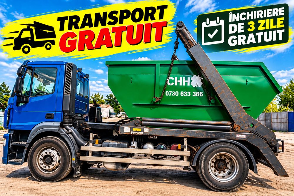Container moloz transport moloz inchiriere container skip  gunoi ieftin Oferim factura!!