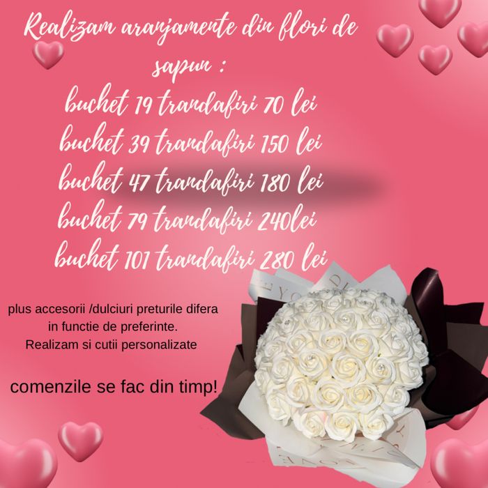 Realizam buchete de flori din sapun