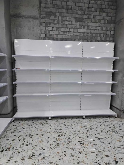 Стеллажи полки торговые оборудования для магазинов островные