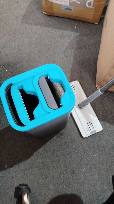Set Mop + Găleată Masthome, Microfibră, Rotire 360°, Verde/Negru