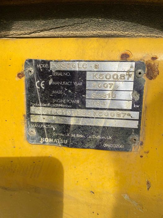 Excavator 35 tone Komatsu PC 350 2007