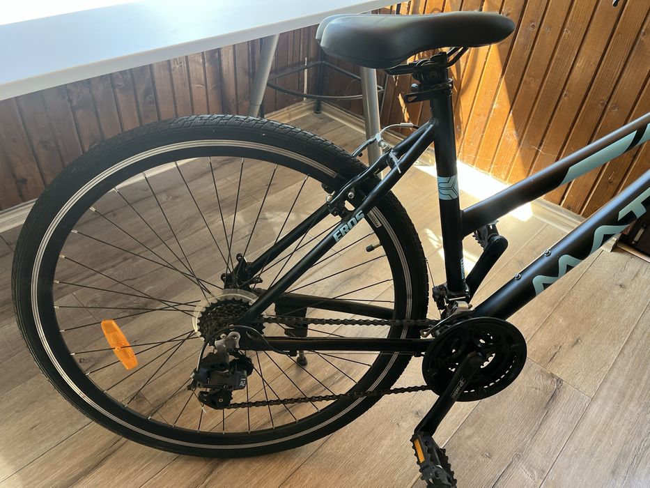 Bicicleta dama hibrid, munte, oras, 21 viteze Shimano, V-Brake