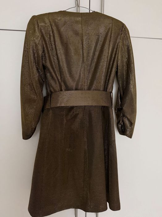 Парти рокля с метален ефект