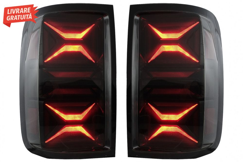 Stopuri LED VW Amarok (2010-2020) Semnal Secvential Dinamic Fumuriu