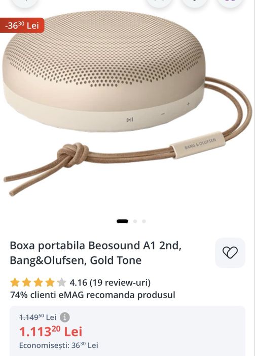 Bang & Olufsen A1 2nd generation Gold