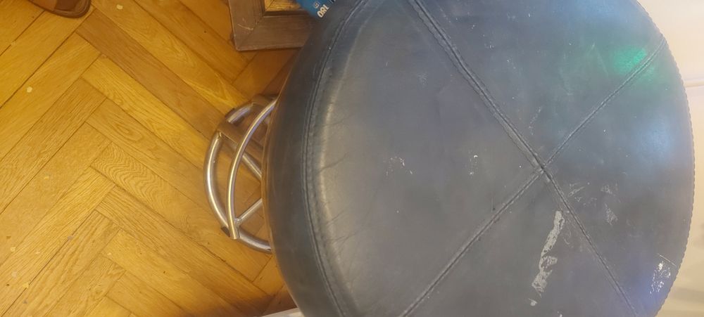 Scaune de bar cu piele naturala