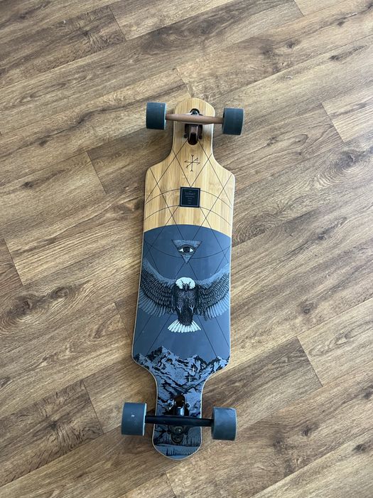 Лонгборд из натурального дерева